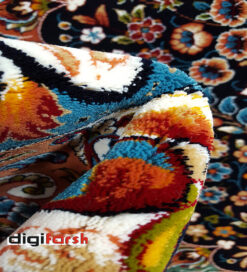 فرش نیاوران 700 شانه چیچک سرمه ای کد 569