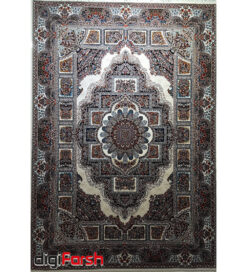 فرش کاشان 700 شانه نیاوران طرح حوض نقره زمینه کرم صددرصد اکرلیک تراکم 2550 کد 700610