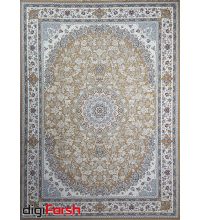 فرش کاشان – ۱۲۰۰ شانه نیاوران گل برجسته زمینه بژ کد ۳۶۵۴