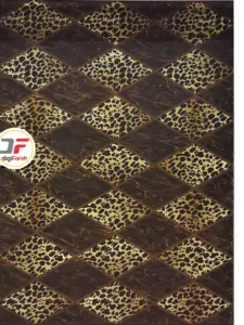 فرش سه بعدی بزرگمهر طرح پوست پلنگی کد 1229