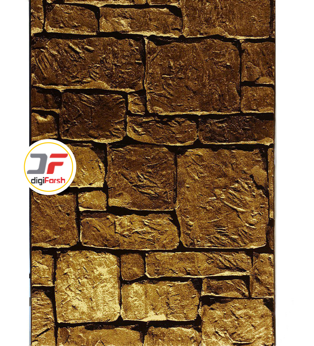 فرش سه بعدی بزرگمهر طرح دیواره های سنگی کد 52401602