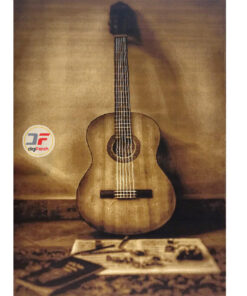 فرش سه بعدی طرح گیتار چوبی کد 524016030