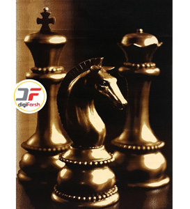 فرش سه بعدی طرح مهره های شطرنج کد 52401606
