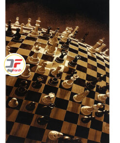 فرش سه بعدی طرح مهره های شطرنج کد 52401610