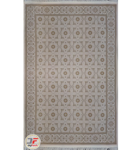 فرش ترک کاشان - مدل گل برجسته زمینه فیلی کد 224102