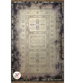 فرش ماشینی طرح وینتیج (کهنه نما) زمینه مشکی کد 406