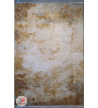 فرش کهنه نما ماشینی کاشان – طرح گل برجسته زمینه بژ کد DC 18