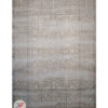 فرش ونتیج ماشینی کاشان - طرح گل برجسته زمینه طوسی کد DC 48