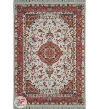 فرش ماشینی کاشان – طرح فرش سنتی زمینه کرم کد ۲۲۷۰۸۱۳
