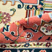 فرش سنتی کاشان طرح آنا زمینه کرم کد 2270811