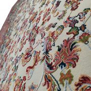 فرش سنتی افشان کاشان طرح درنا زمینه کرم کد 2270810