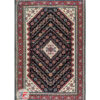 نمای کلی فرش ماشینی سنتی زمینه مشکی کد 106