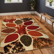 فرش ماشینی فانتزی آشپزخانه طرح سه بعدی کد 092