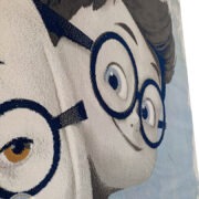 فرش ماشینی فانتزی طرح عروسکی زمینه آبی طوسی کد 05
