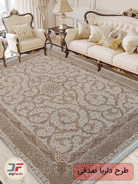 فرش کاشان طرح افشان کرم