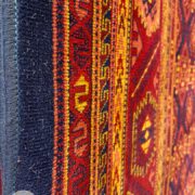 فرش طرح سنتی و دستبافت زمینه سرمه ای کد 310s