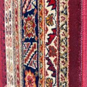 فرش طرح سنتی و دستباف زمینه لاکی کد 8022
