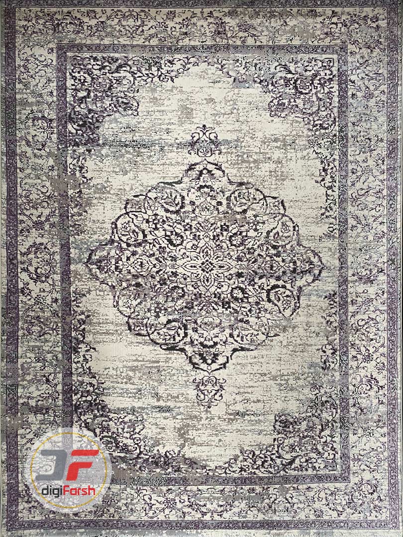 فرش ماشینی مدرن وینتیج کد 1420