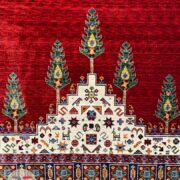 فرش ماشینی طرح سنتی و دستبافت سروناز لاکی کد 2001