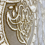 فرش کلاسیک 1200 شانه گل برجسته طرح سلطان نسکافه ای رنگ