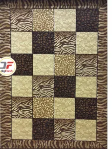 فرش سه بعدی کاشان طرح شطرنجی کد 52401228